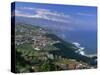 Aerial View of the North Coast and Mount Teide, Tenerife, Canary Islands, Atlantic, Spain, Europe-John Miller-Stretched Canvas