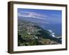 Aerial View of the North Coast and Mount Teide, Tenerife, Canary Islands, Atlantic, Spain, Europe-John Miller-Framed Photographic Print