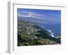 Aerial View of the North Coast and Mount Teide, Tenerife, Canary Islands, Atlantic, Spain, Europe-John Miller-Framed Photographic Print