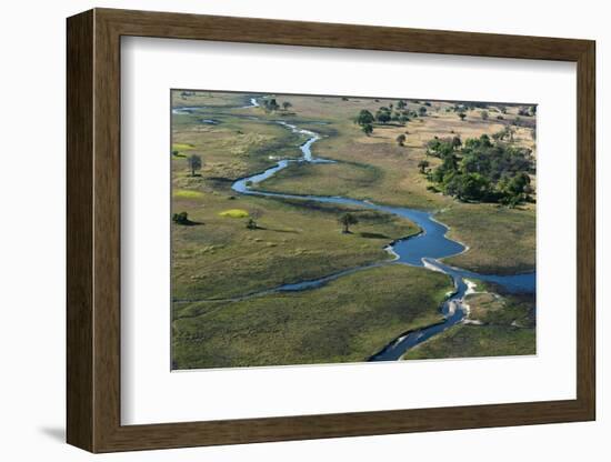 Aerial view of the Okavango Delta, Botswana, Africa-Sergio Pitamitz-Framed Photographic Print