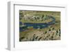 Aerial view of the Okavango Delta, Botswana, Africa-Sergio Pitamitz-Framed Photographic Print