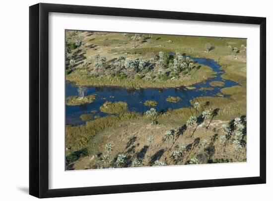 Aerial view of the Okavango Delta, Botswana, Africa-Sergio Pitamitz-Framed Photographic Print
