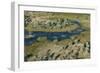 Aerial view of the Okavango Delta, Botswana, Africa-Sergio Pitamitz-Framed Photographic Print