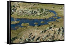 Aerial view of the Okavango Delta, Botswana, Africa-Sergio Pitamitz-Framed Stretched Canvas