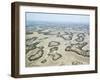 Aerial view of the Okavango Delta during drought conditions in early fall, Botswana-Michael Nolan-Framed Photographic Print