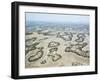 Aerial view of the Okavango Delta during drought conditions in early fall, Botswana-Michael Nolan-Framed Photographic Print