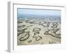 Aerial view of the Okavango Delta during drought conditions in early fall, Botswana-Michael Nolan-Framed Photographic Print