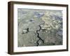 Aerial view of the Okavango Delta during drought conditions in early fall, Botswana-Michael Nolan-Framed Photographic Print