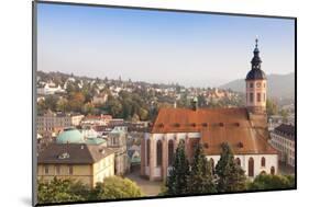 Aerial View of the Old Town with Stiftskirche Collegiate Church-Markus-Mounted Photographic Print
