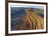 Aerial view of the Outback mines in Australia-John Gollings-Framed Photo