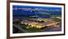 Aerial view of The Pentagon at dusk, Washington DC, USA-null-Framed Photographic Print