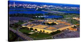 Aerial view of The Pentagon at dusk, Washington DC, USA-null-Stretched Canvas