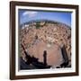 Aerial View of the Piazza Del Campo and the Town of Siena, Tuscany, Italy-Tony Gervis-Framed Photographic Print