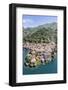 Aerial View of the Picturesque Village of Varenna Surrounded by Lake Como and Gardens-Roberto Moiola-Framed Photographic Print