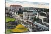 Aerial View of the Pike - Long Beach, CA-Lantern Press-Stretched Canvas