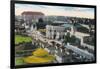 Aerial View of the Pike - Long Beach, CA-Lantern Press-Framed Art Print