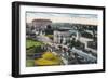 Aerial View of the Pike - Long Beach, CA-Lantern Press-Framed Art Print