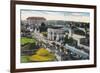Aerial View of the Pike - Long Beach, CA-Lantern Press-Framed Art Print