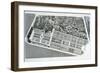 Aerial View of the Plan of the Jardin Des Plantes in Paris, 1842-null-Framed Giclee Print