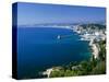 Aerial View of the Port, Nice, France-Charles Sleicher-Stretched Canvas