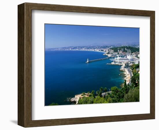 Aerial View of the Port, Nice, France-Charles Sleicher-Framed Photographic Print