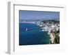 Aerial View of the Port, Nice, France-Charles Sleicher-Framed Photographic Print