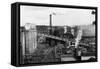 Aerial View of the Pulp and Lumber Mills - Shelton, WA-Lantern Press-Framed Stretched Canvas
