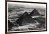 Aerial View of the Pyramids of Giza, Egypt, from a Zeppelin, 1931-null-Framed Giclee Print