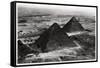 Aerial View of the Pyramids of Giza, Egypt, from a Zeppelin, 1931-null-Framed Stretched Canvas