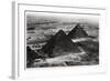 Aerial View of the Pyramids of Giza, Egypt, from a Zeppelin, 1931-null-Framed Giclee Print