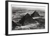 Aerial View of the Pyramids of Giza, Egypt, from a Zeppelin, 1931-null-Framed Giclee Print