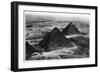 Aerial View of the Pyramids of Giza, Egypt, from a Zeppelin, 1931-null-Framed Giclee Print