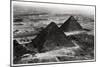 Aerial View of the Pyramids of Giza, Egypt, from a Zeppelin, 1931-null-Mounted Giclee Print