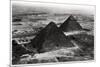 Aerial View of the Pyramids of Giza, Egypt, from a Zeppelin, 1931-null-Mounted Giclee Print