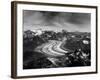 Aerial View of the Ruth Glacier and the Alaska Range on a Sightseeing Flight from Talkeetna, Alaska-Timothy Mulholland-Framed Photographic Print