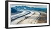 Aerial View of the Ruth Glacier and the Alaska Range on a Sightseeing Flight from Talkeetna, Alaska-Timothy Mulholland-Framed Photographic Print