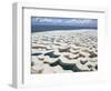 Aerial View of the Sand Dunes at the Lencois Maranhenses National Park, Brazil-null-Framed Photographic Print