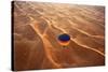 Aerial view of the sand dunes of the Arabian Desert next to Dubai, United Arab Emirates-Miva Stock-Stretched Canvas