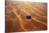 Aerial view of the sand dunes of the Arabian Desert next to Dubai, United Arab Emirates-Miva Stock-Stretched Canvas
