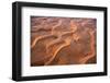 Aerial view of the sand dunes of the Arabian Desert next to Dubai, United Arab Emirates-Miva Stock-Framed Photographic Print