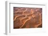 Aerial view of the sand dunes of the Arabian Desert next to Dubai, United Arab Emirates-Miva Stock-Framed Photographic Print