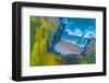 Aerial view of the sea Antuerta beach, Trasmiera Coast, Spain-Juan Carlos Munoz-Framed Photographic Print