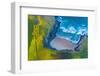 Aerial view of the sea Antuerta beach, Trasmiera Coast, Spain-Juan Carlos Munoz-Framed Photographic Print