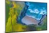 Aerial view of the sea Antuerta beach, Trasmiera Coast, Spain-Juan Carlos Munoz-Mounted Photographic Print