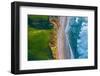 Aerial view of the sea at Oyambre Natural Park, Spain-Juan Carlos Munoz-Framed Photographic Print