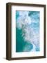 Aerial view of the sea over Antuerta beach, Spain-Juan Carlos Munoz-Framed Photographic Print