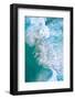 Aerial view of the sea over Antuerta beach, Spain-Juan Carlos Munoz-Framed Photographic Print