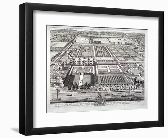 Aerial View of the Seat of the Dukes of Beaufort, Chelsea, London, C1720-Johannes Kip-Framed Giclee Print