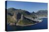 Aerial View of the Sentinel and Hout Bay, Cape Town, South Africa-David Wall-Stretched Canvas
