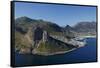 Aerial View of the Sentinel and Hout Bay, Cape Town, South Africa-David Wall-Framed Stretched Canvas